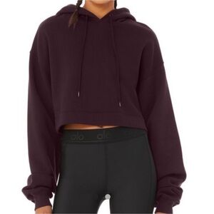 ALO Bae Hoodie in Oxblood